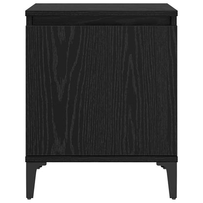 Nachttisch Schwarz Eichen-Optik 40 x 30 x 50 cm Holzwerkstoff
