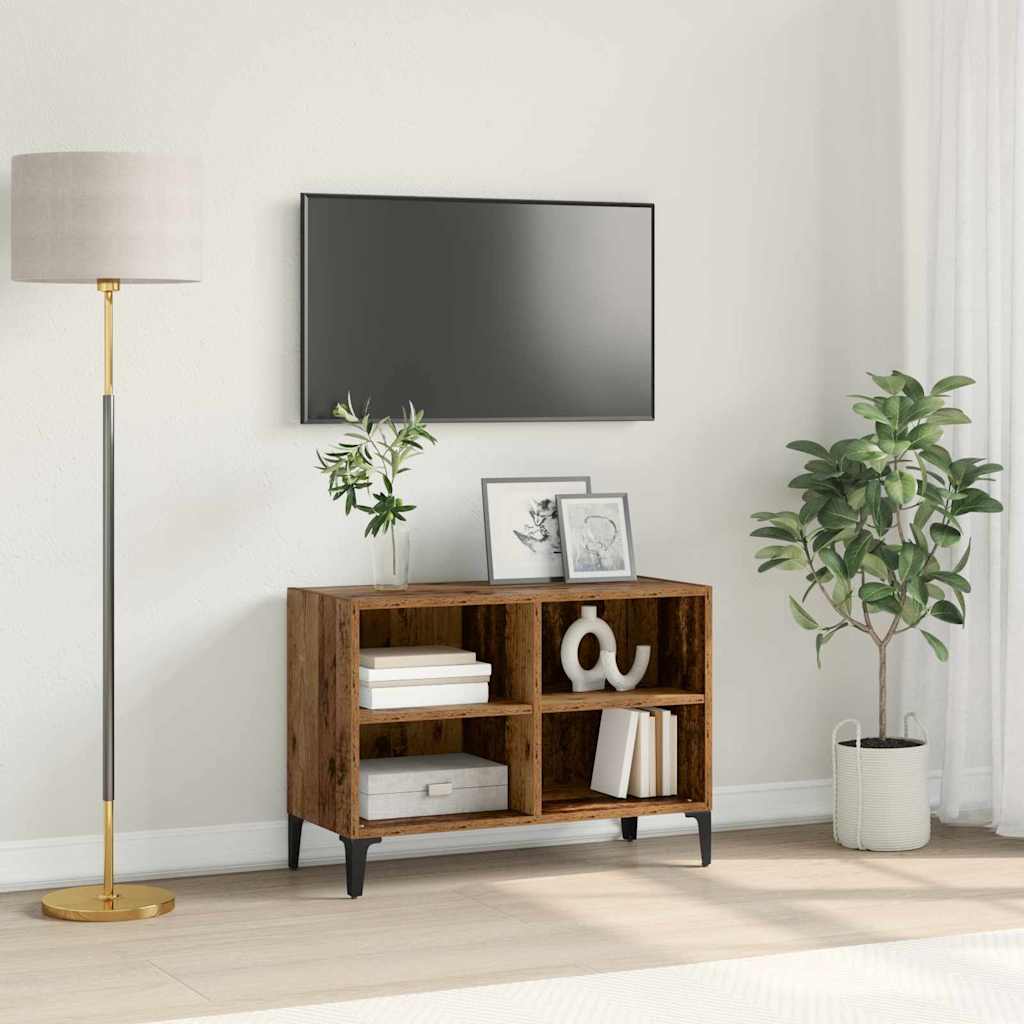 TV-Schrankset Wandmontiert Braun Holzwerkstoff