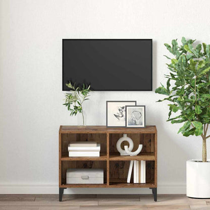 TV-Schrankset Wandmontiert Braun Holzwerkstoff