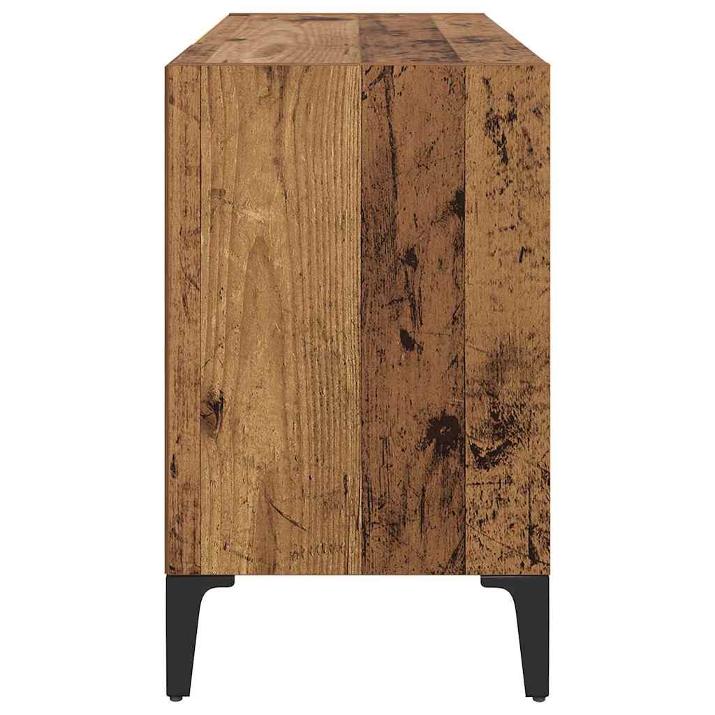 TV-Schrankset Wandmontiert Braun Holzwerkstoff