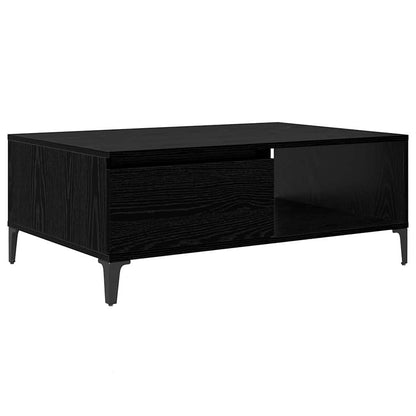 Couchtisch Schwarz Eichen-Optik 90 x 60 x 35 cm Holzwerkstoff