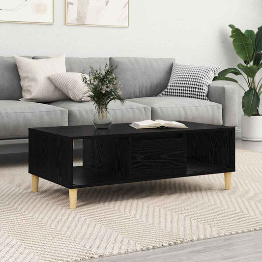 Couchtisch Schwarz Eichen-Optik 103,5 x 60 x 35 cm