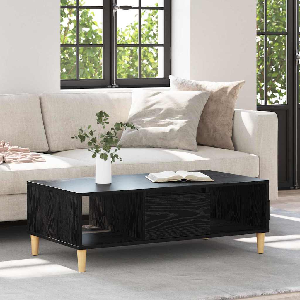 Couchtisch Schwarz Eichen-Optik 103,5 x 60 x 35 cm
