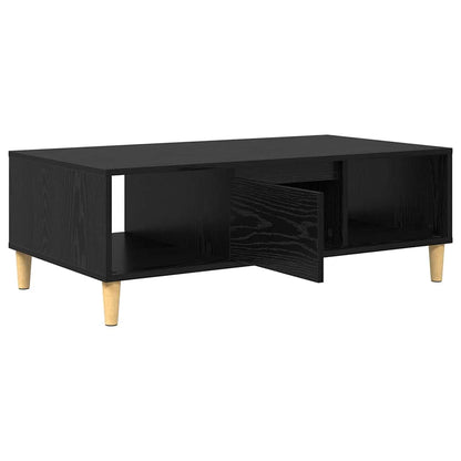 Couchtisch Schwarz Eichen-Optik 102 x 55 x 35 cm Holzwerkstoff