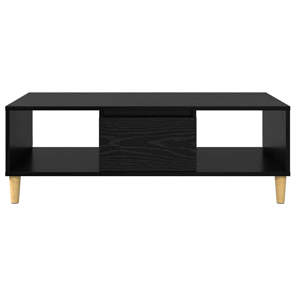 Couchtisch Schwarz Eichen-Optik 102 x 55 x 35 cm Holzwerkstoff