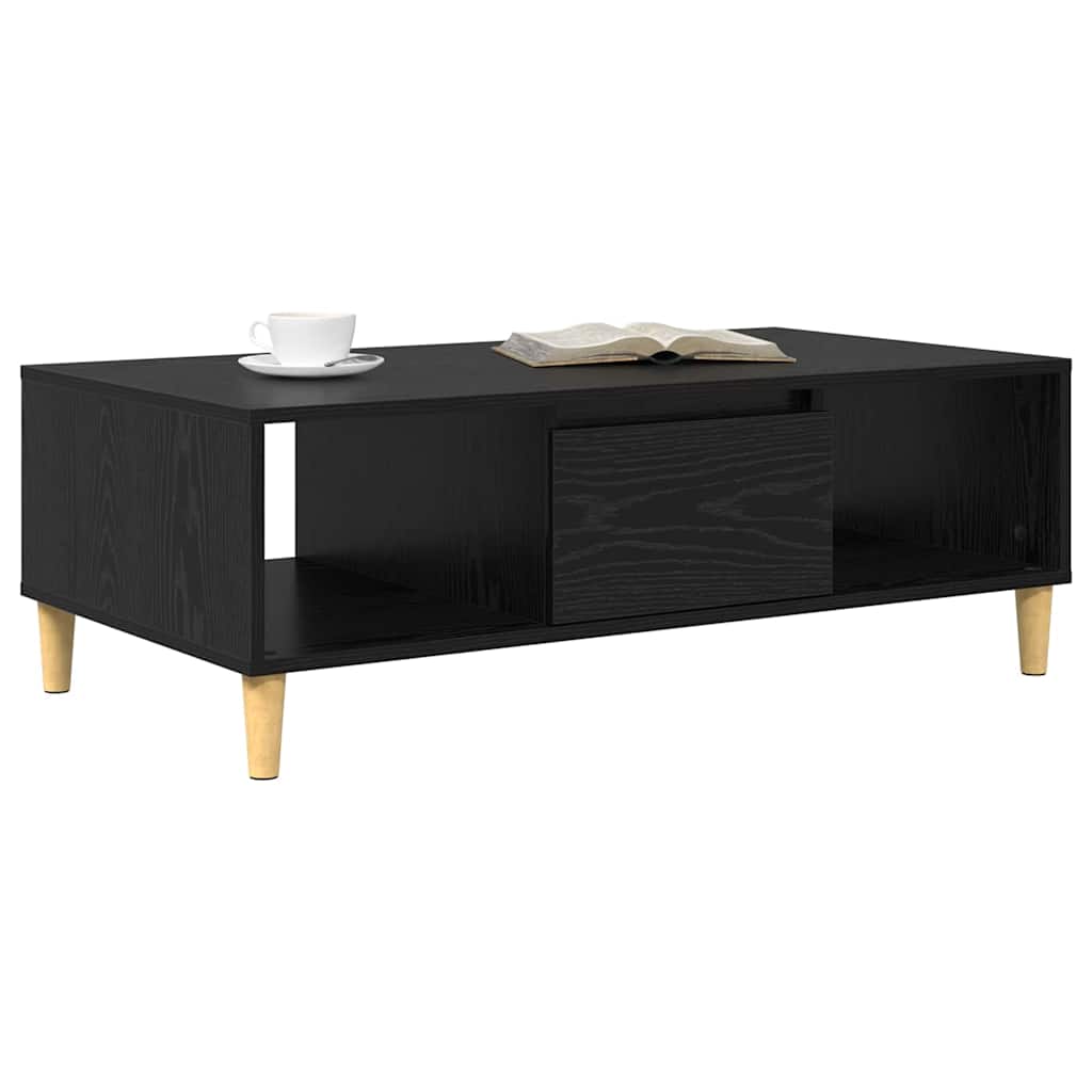 Couchtisch Schwarz Eichen-Optik 103,5 x 60 x 35 cm