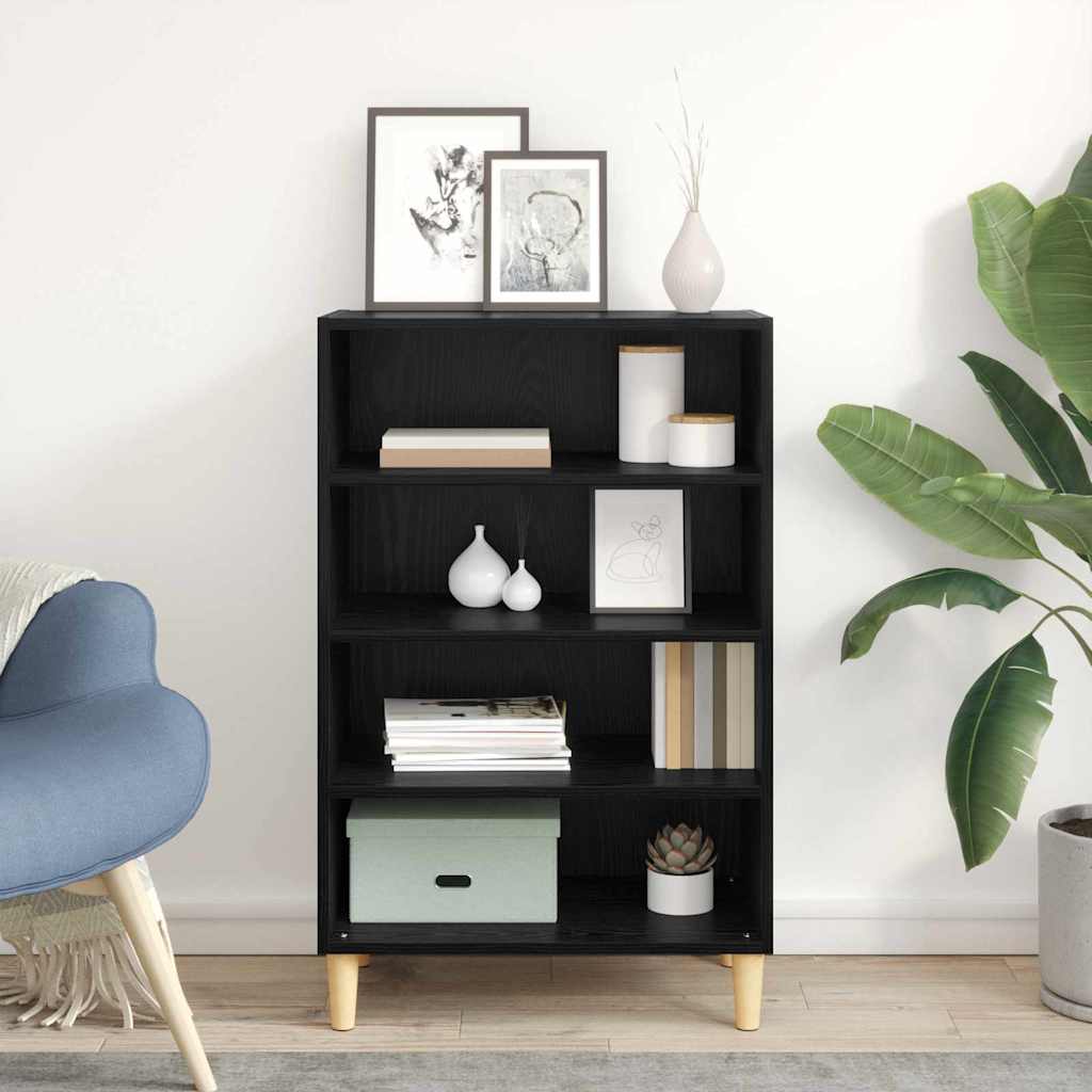 Sideboard Schwarz Eichen-Optik 57 x 35 x 89,5 cm Holzwerkstoff