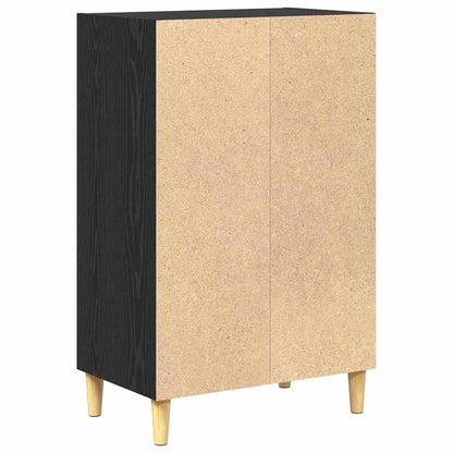 Sideboard Schwarz Eichen-Optik 57 x 35 x 89,5 cm Holzwerkstoff