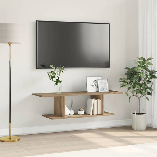 Wandmontierter TV Schrank Artisan-Eiche 102 x 35 x 35 cm