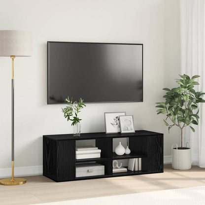 TV-Schrankset 102 x 35 x 35 cm Schwarz Eichen-Optik