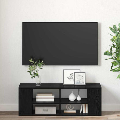 TV-Schrankset 102 x 35 x 35 cm Schwarz Eichen-Optik