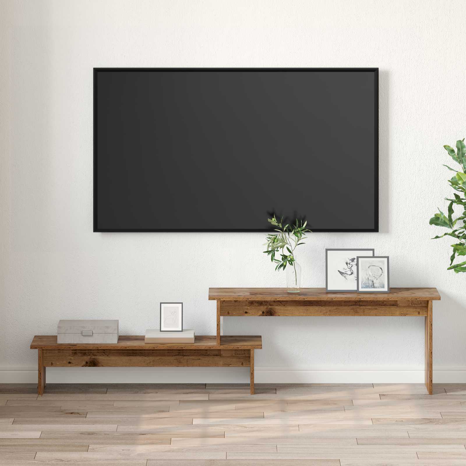 TV-Schrankset 180,5 x 30 x 43 cm Altholz Holzwerkstoff