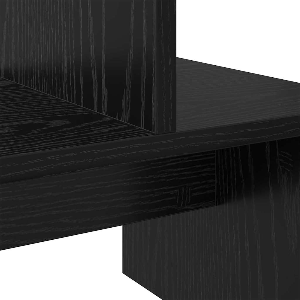 TV-Schränk Schwarz Eichen-Optik 180 x 30 x 43 cm Holzwerkstoff
