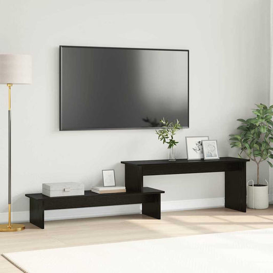 TV-Schränk Schwarz Eichen-Optik 180 x 30 x 43 cm Holzwerkstoff