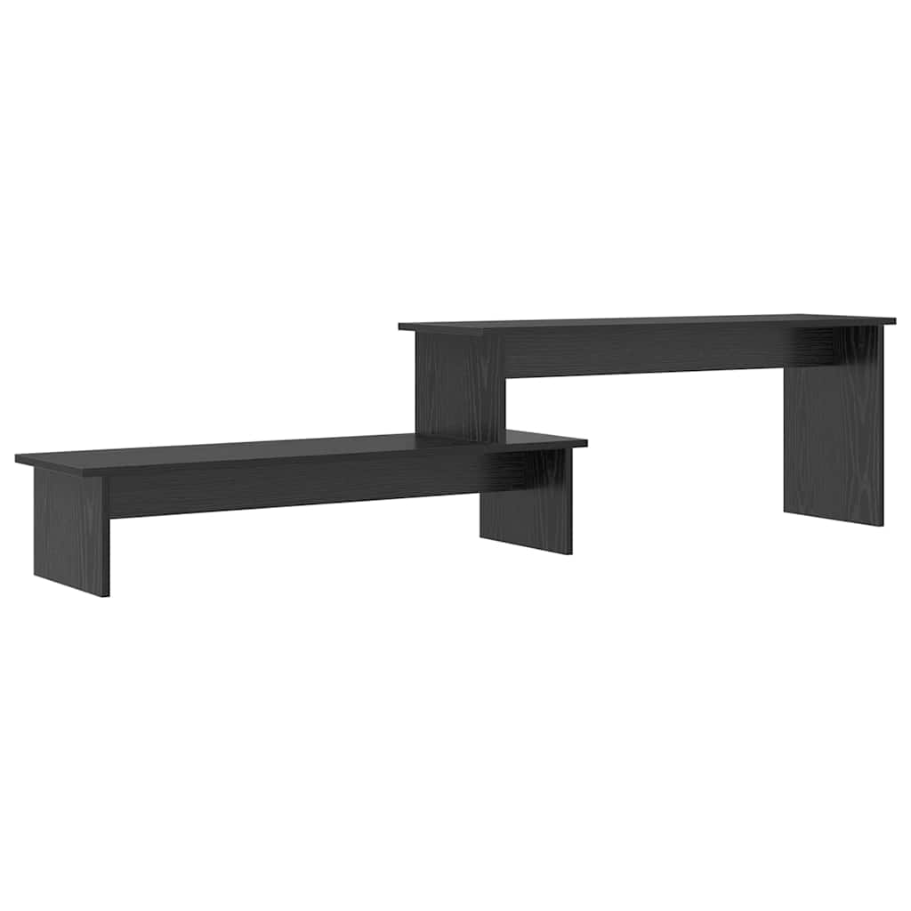 TV-Schränk Schwarz Eichen-Optik 180 x 30 x 43 cm Holzwerkstoff