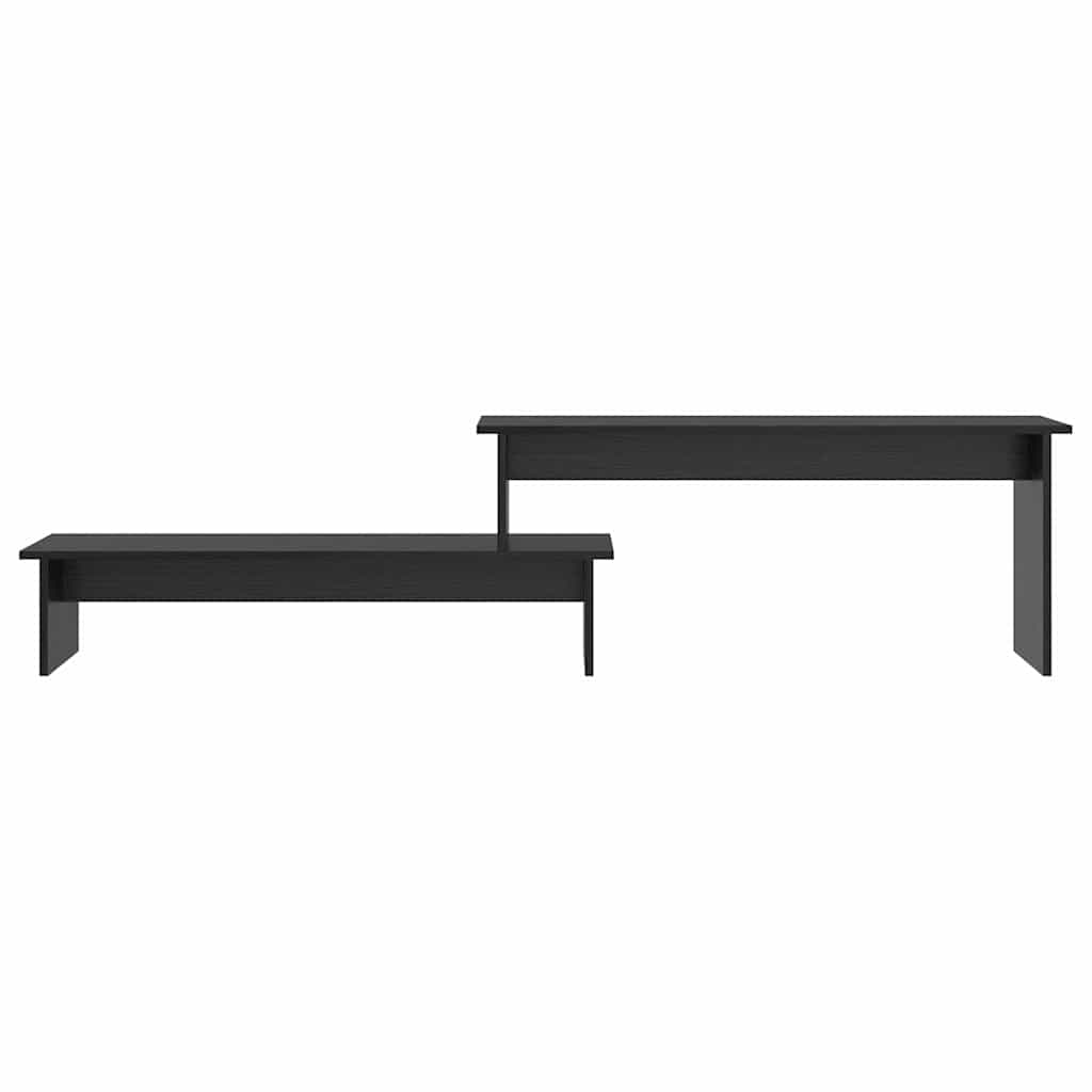 TV-Schränk Schwarz Eichen-Optik 180 x 30 x 43 cm Holzwerkstoff