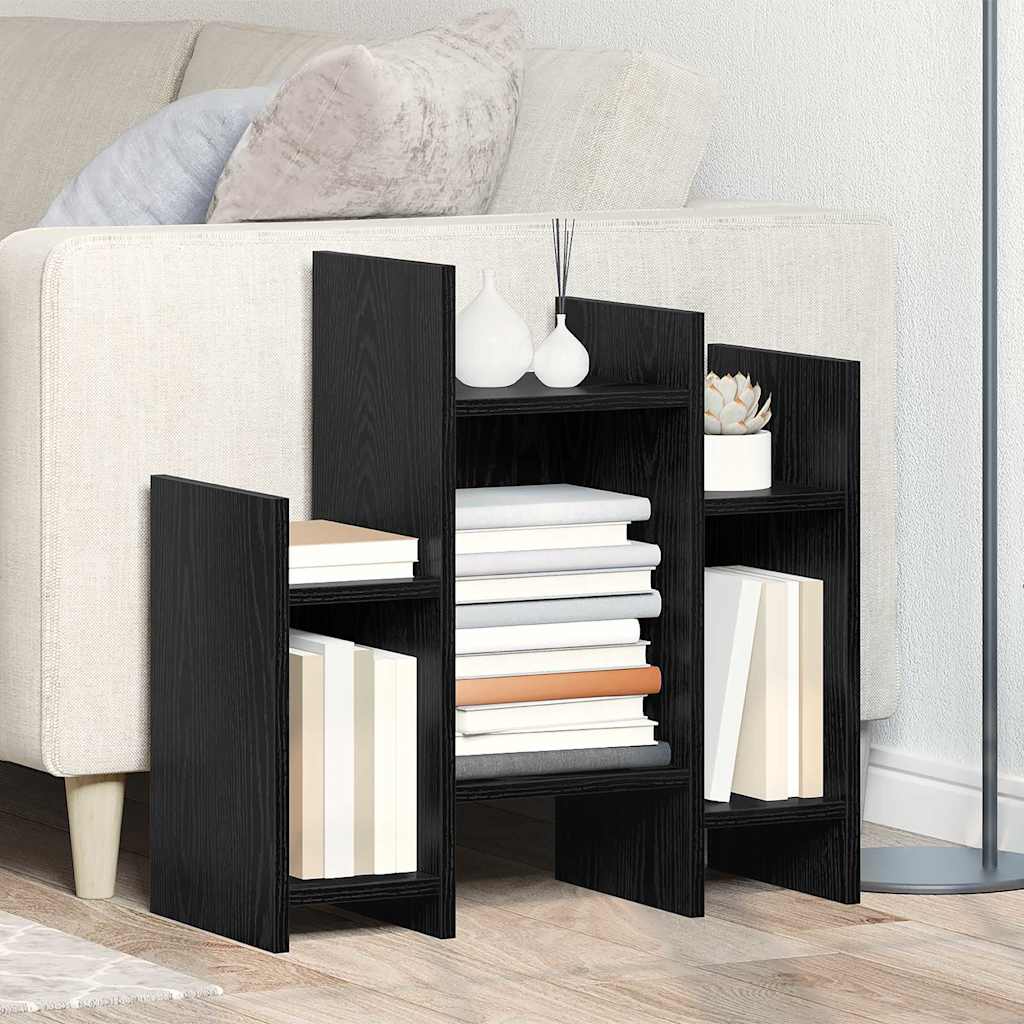 Seitenschrank Schwarz Eichen-Optik 60 x 26 x 60 cm