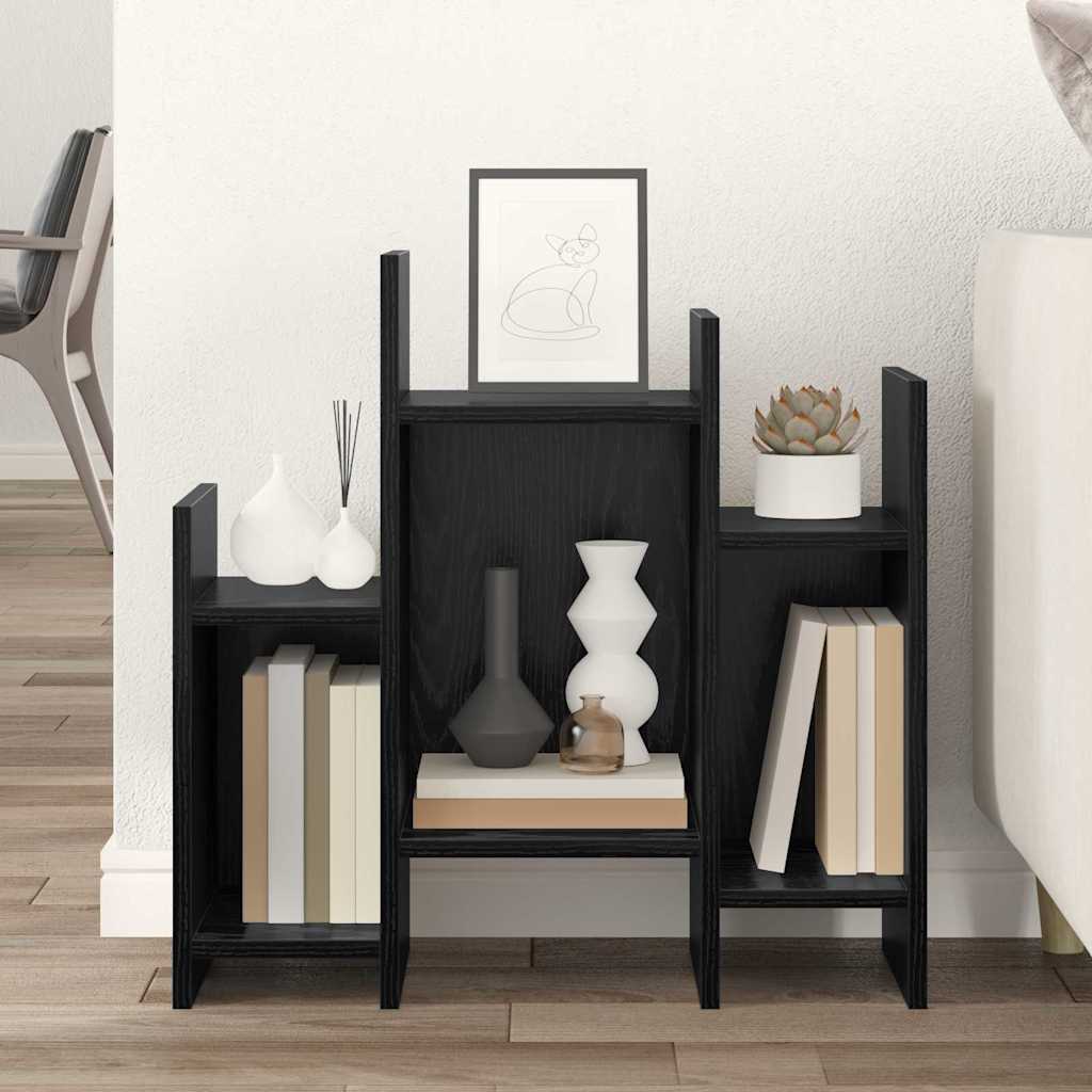 Seitenschrank Schwarz Eichen-Optik 60 x 26 x 60 cm