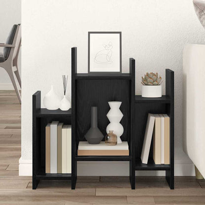 Seitenschrank Schwarz Eichen-Optik 60 x 26 x 60 cm
