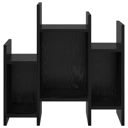 Seitenschrank Schwarz Eichen-Optik 60 x 26 x 60 cm