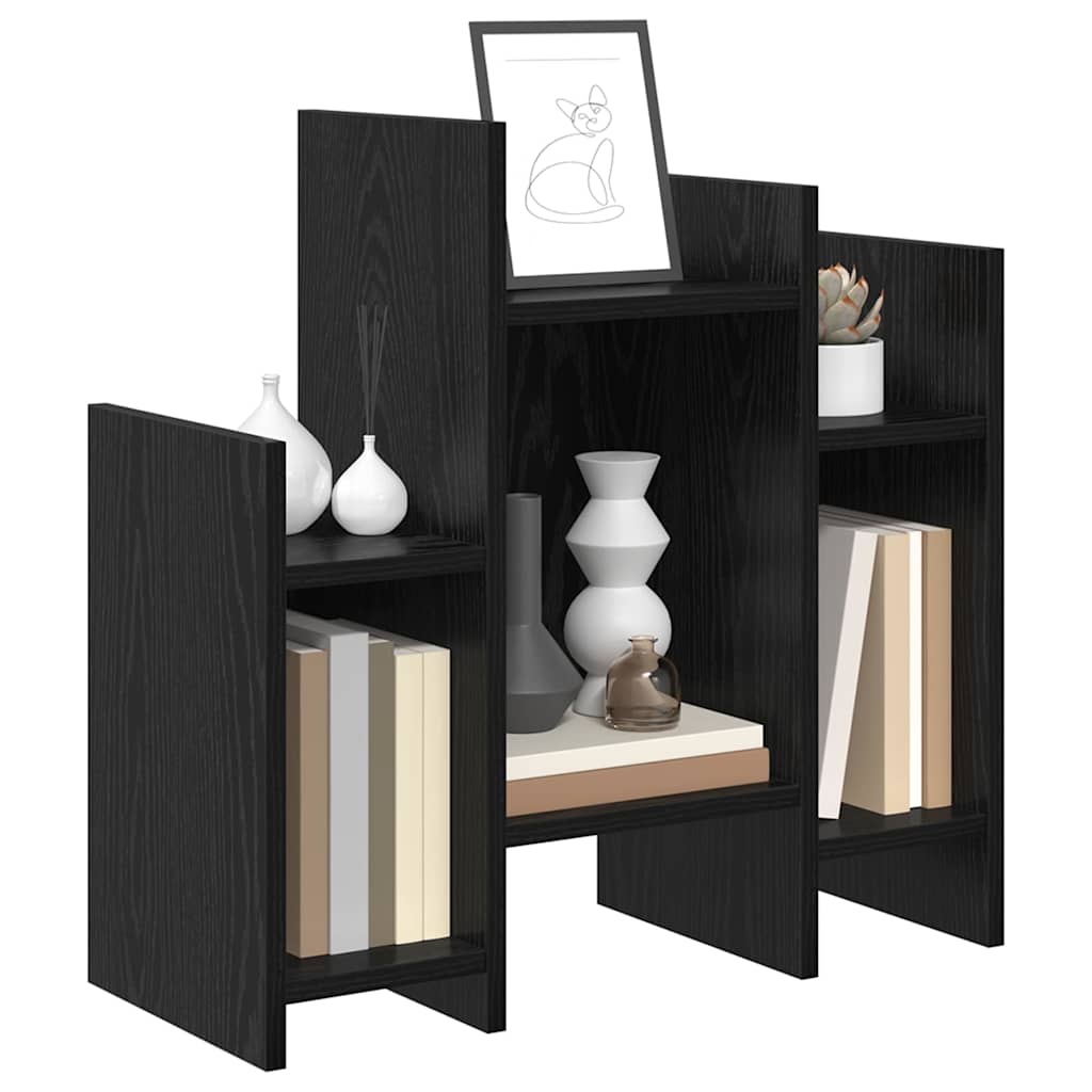 Seitenschrank Schwarz Eichen-Optik 60 x 26 x 60 cm