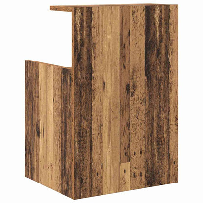 Nachttisch 2 stk. Altholz 40 x 35 x 60 cm Holzwerkstoff