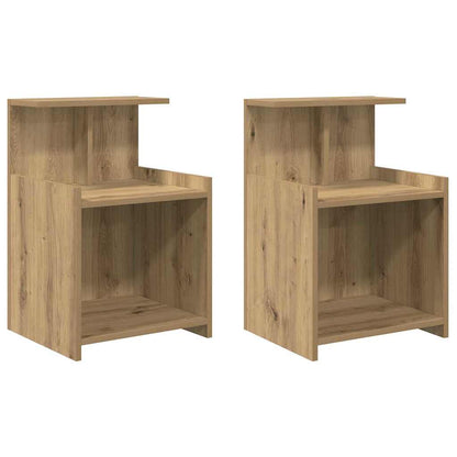 Nachttisch 2 stk. Artisan-Eiche 40 x 35 x 60 cm Holzwerkstoff