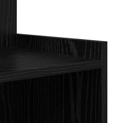 Nachttisch Schwarz Eichen-Optik 40 x 35 x 60 cm Holzwerkstoff