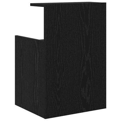 Nachttisch Schwarz Eichen-Optik 40 x 35 x 60 cm Holzwerkstoff