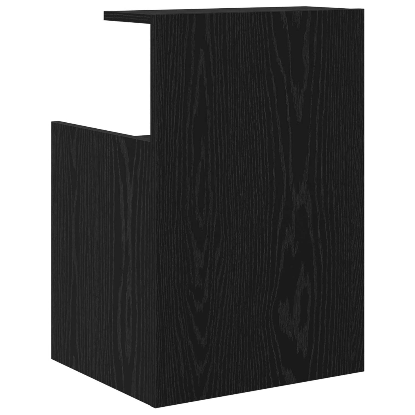 Nachttisch Schwarz Eichen-Optik 40 x 35 x 60 cm Holzwerkstoff