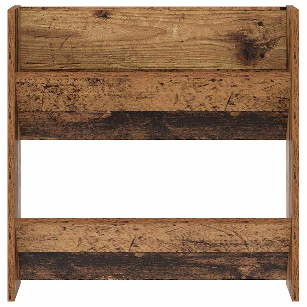 Schuhschrank 60 x 18 x 60 cm Holzwerkstoff Altholz