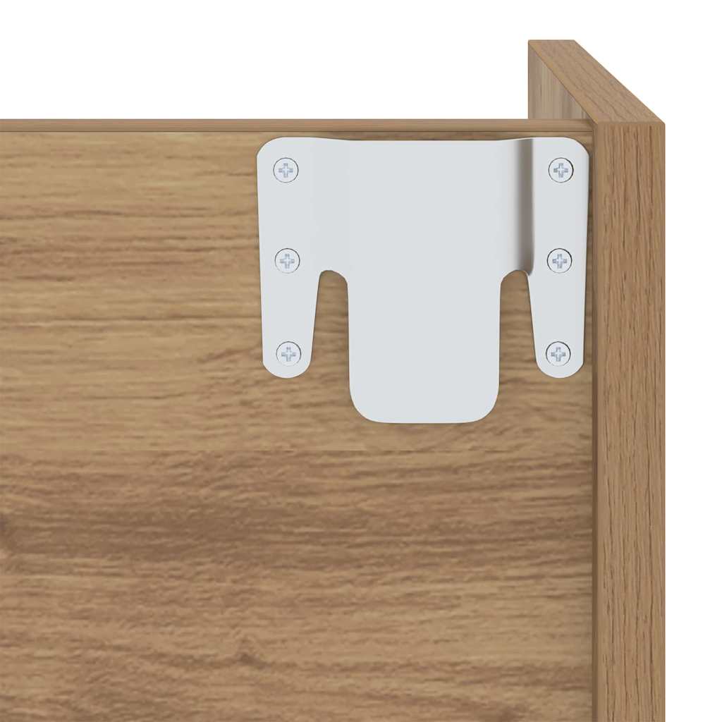 Schuhschrank 2 Stk. 60 x 18 x 60 cm Holzwerkstoff Artisan-Eiche