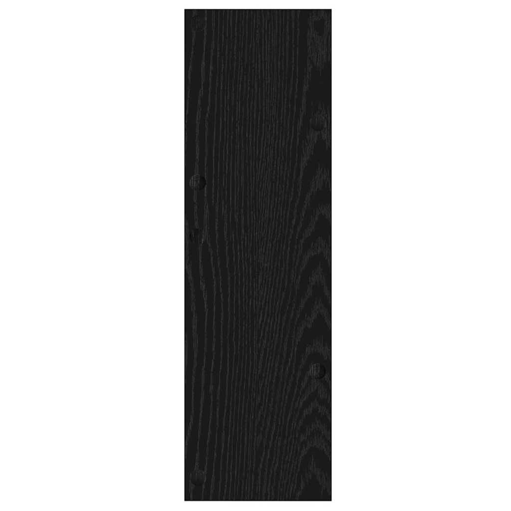Schuhschrank 60 x 18 x 60 cm Holzwerkstoff Schwarz Eichen-Optik
