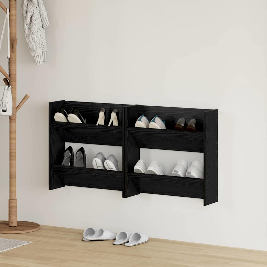 Schuhschrank 2 stk. 60 x 18 x 60 cm Holzwerkstoff