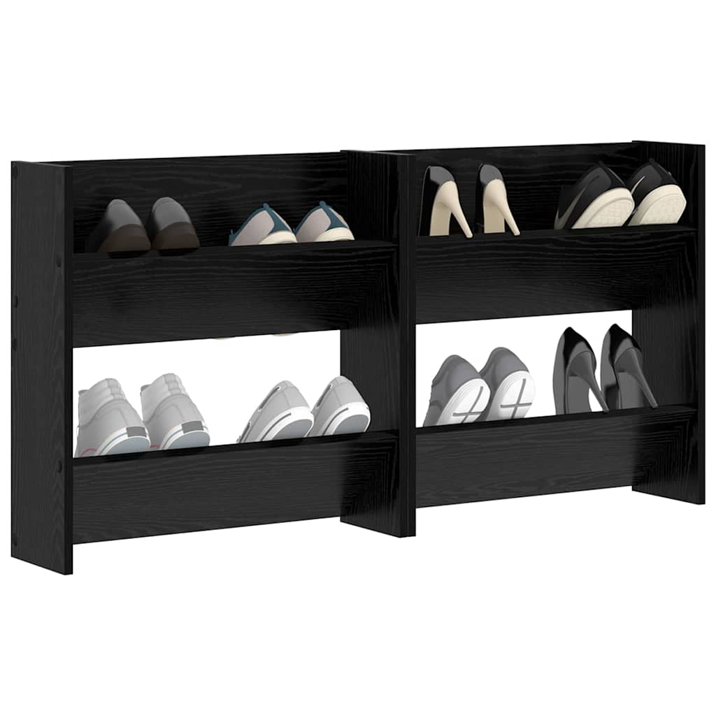 Schuhschrank 2 stk. 60 x 18 x 60 cm Holzwerkstoff