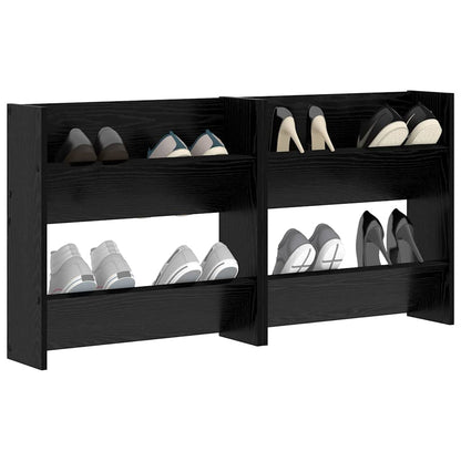 Schuhschrank 2 stk. 60 x 18 x 60 cm Holzwerkstoff