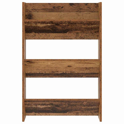 Schuhschrank 60 x 18 x 90 cm Holzwerkstoff Altholz