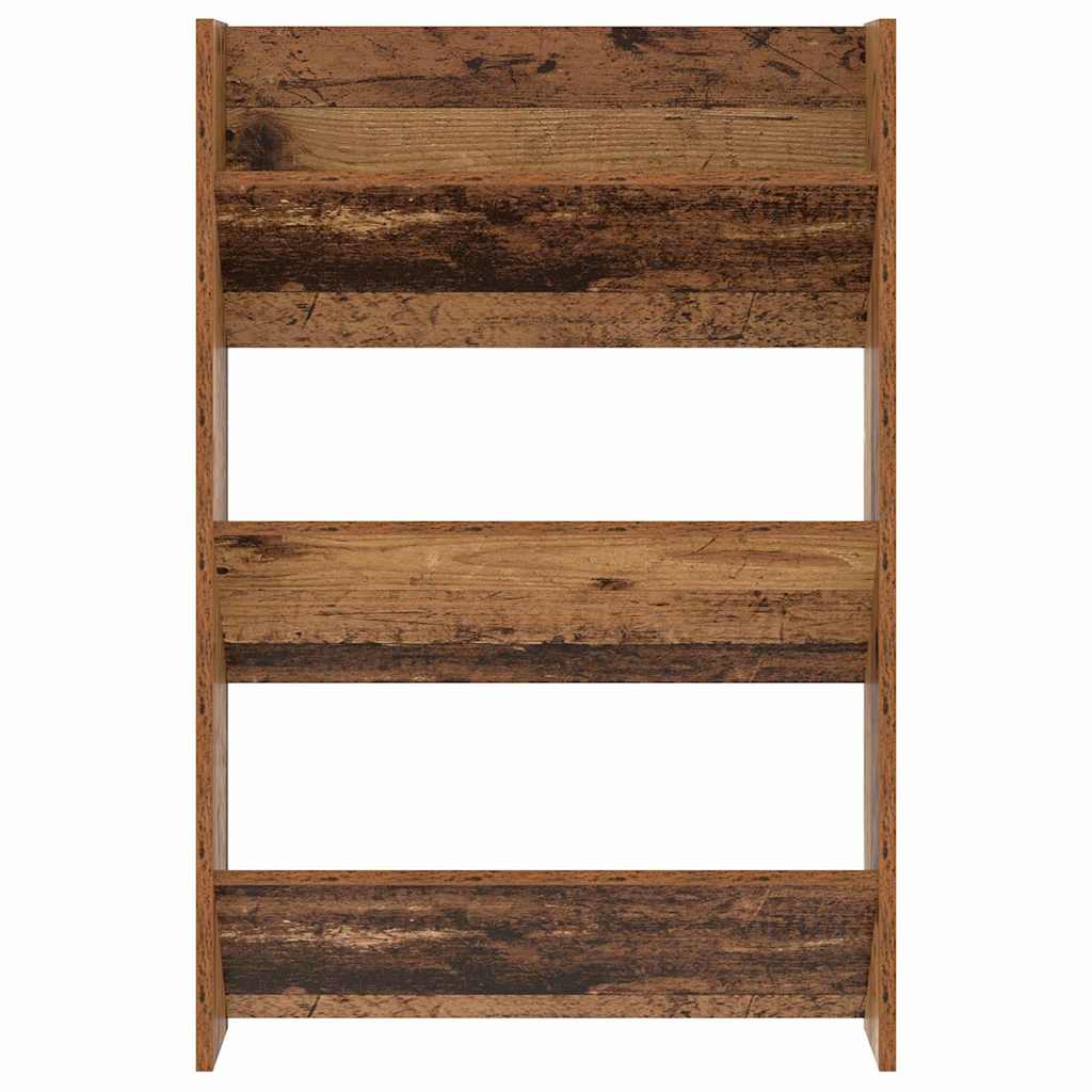 Schuhschrank 2 stk. 60 x 18 x 90 cm Holzwerkstoff Altholz
