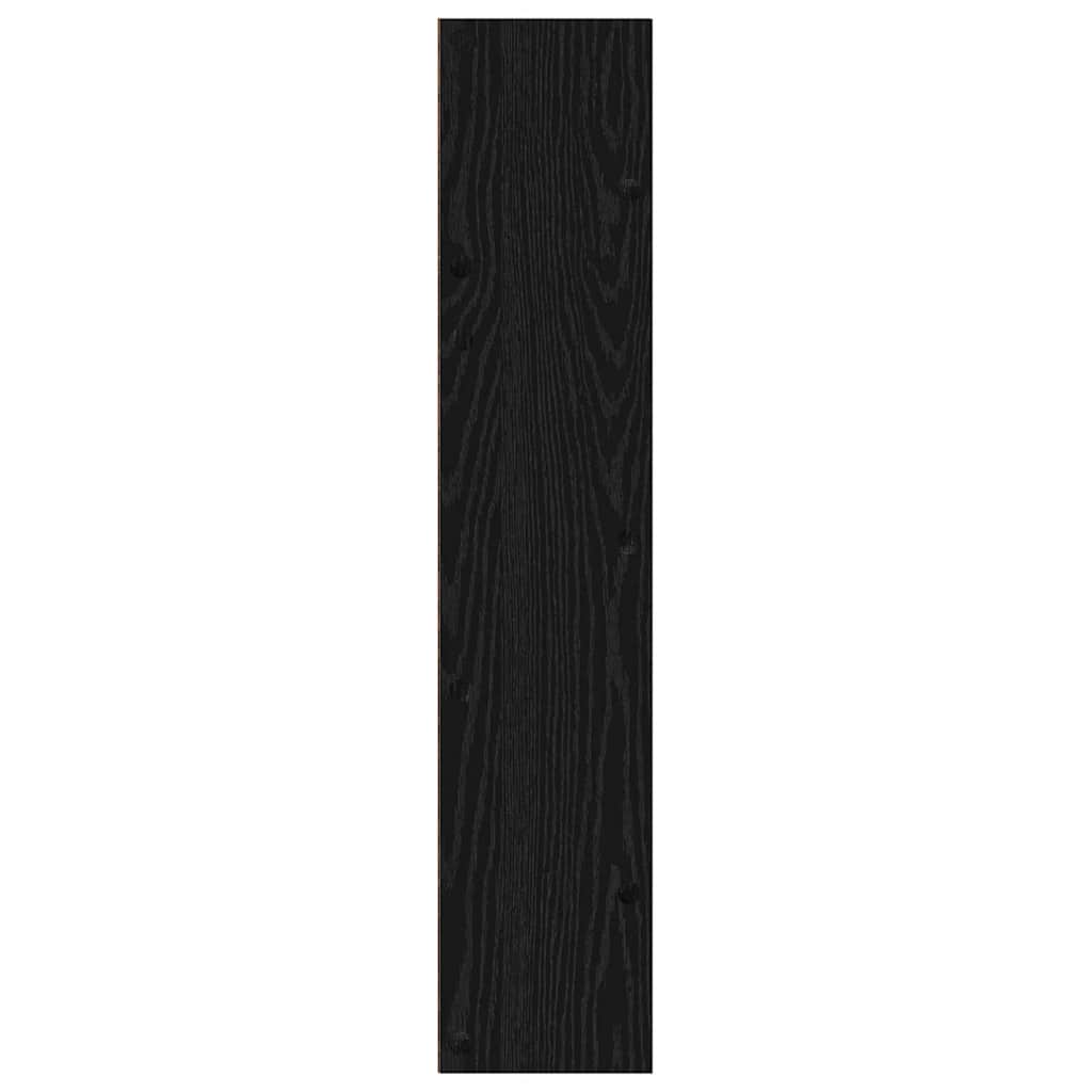 Schuhschrank 60 x 18 x 90 cm Holzwerkstoff Schwarz Eichen-Optik