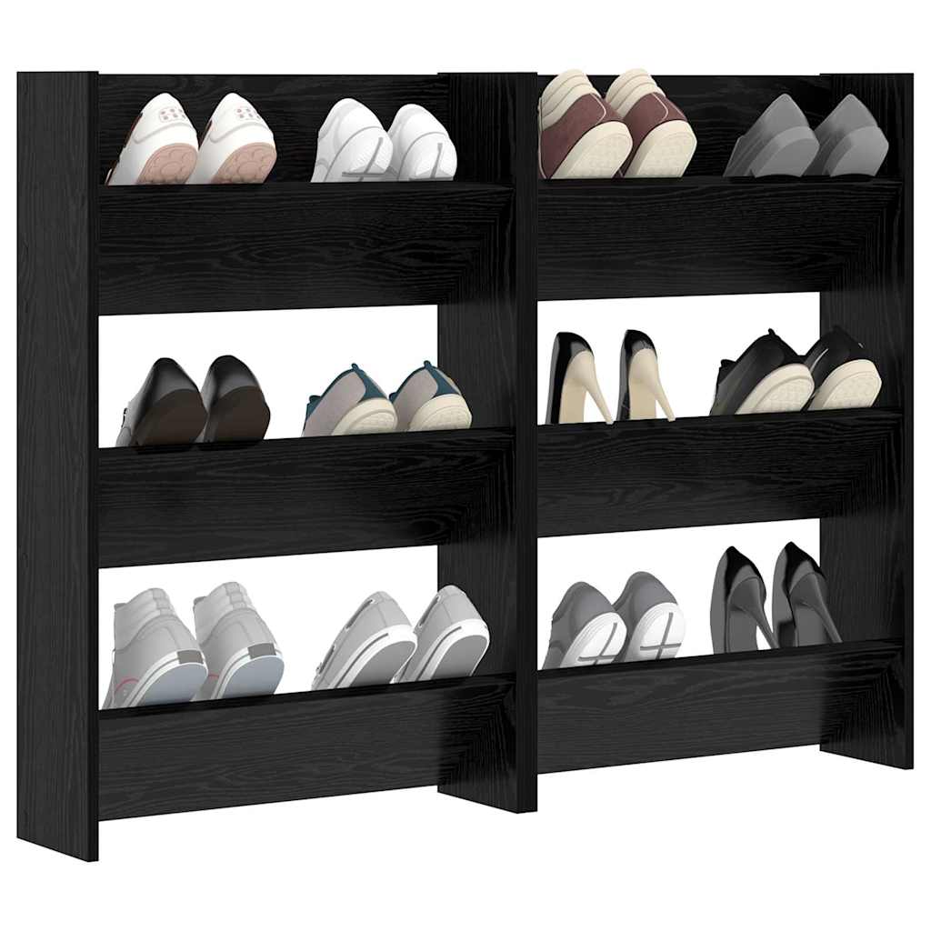 Schuhschrank 2 stk. 60 x 18 x 90 cm Holzwerkstoff