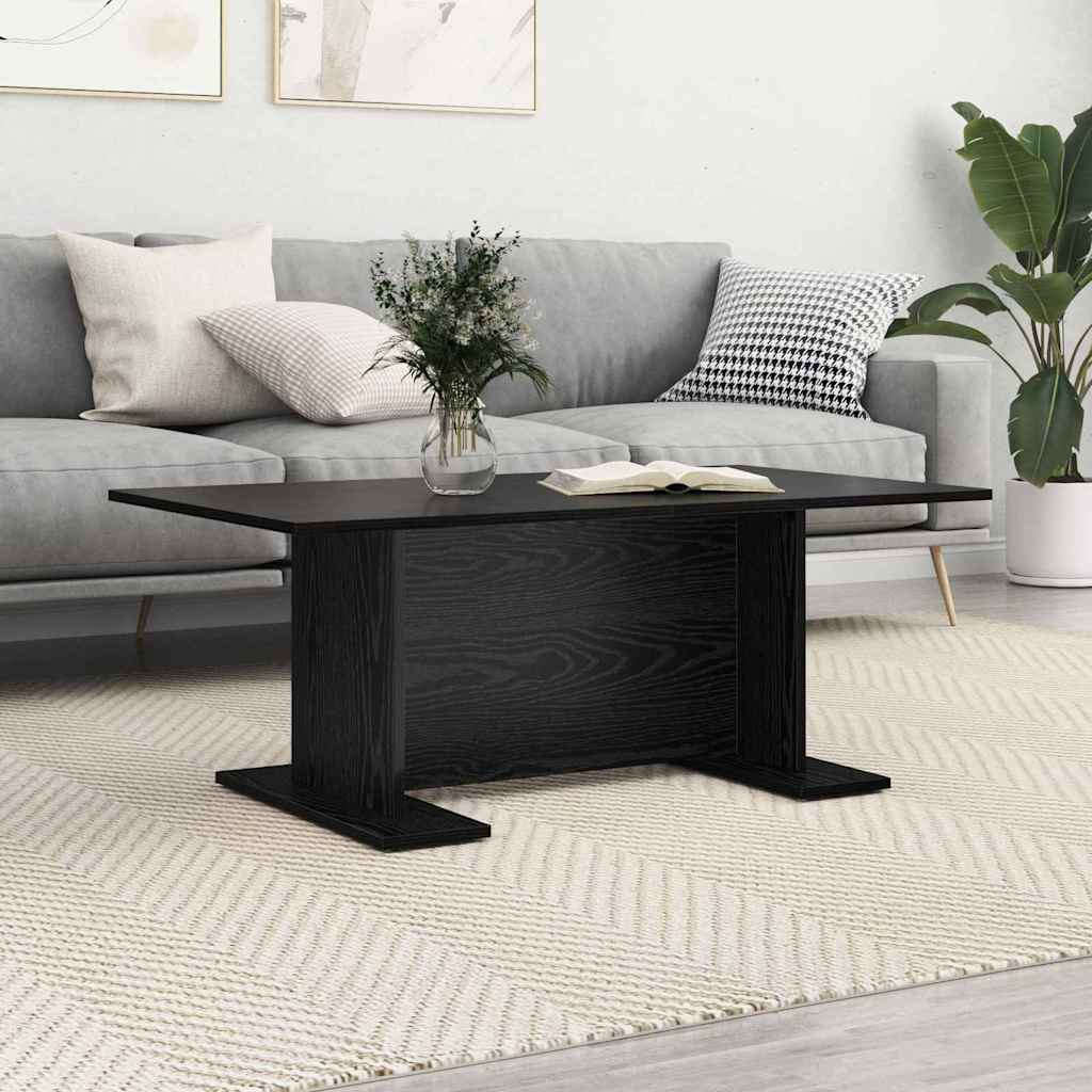 Couchtisch Schwarz Eichen-Optik 103.5 x 60 x 40 cm