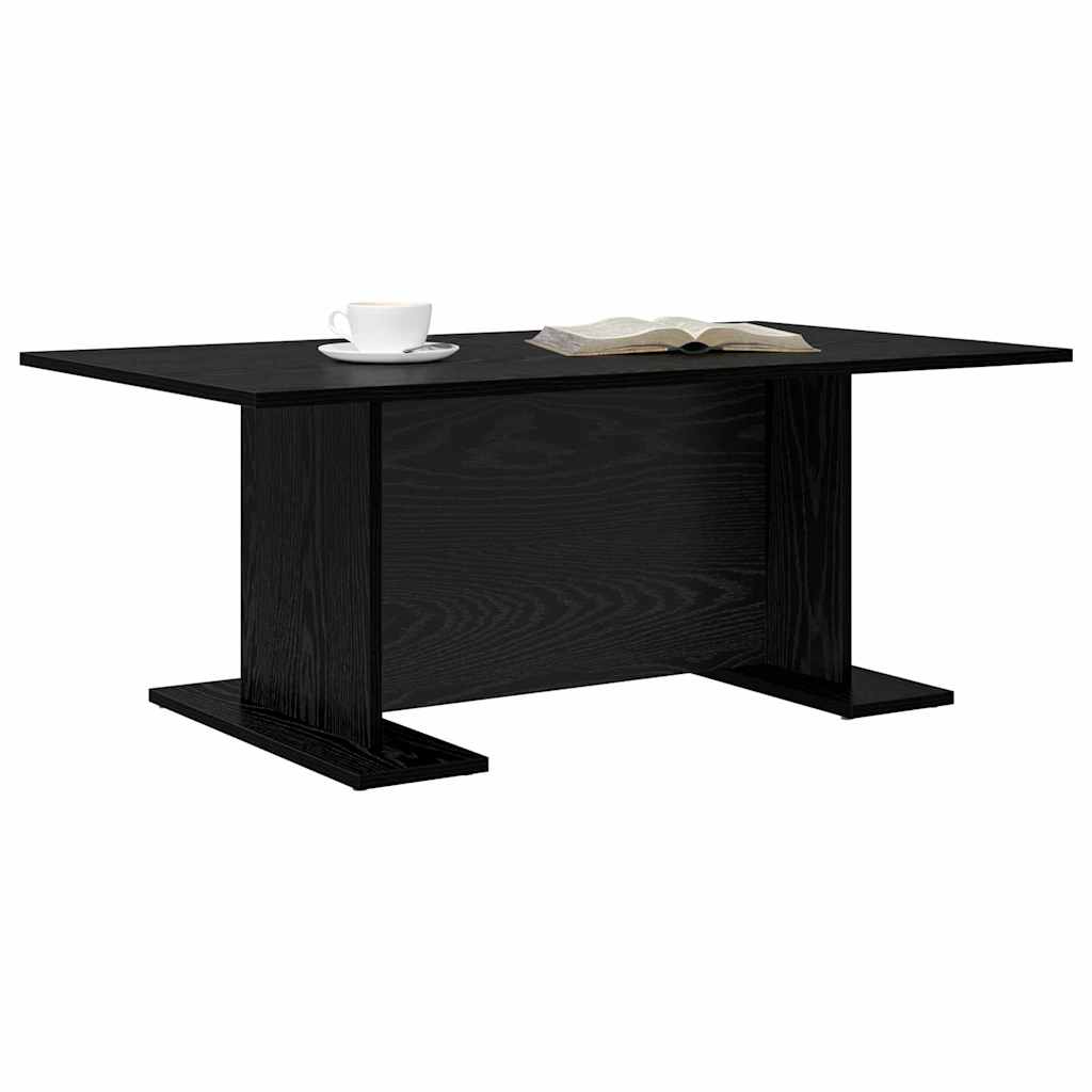 Couchtisch Schwarz Eichen-Optik 103.5 x 60 x 40 cm