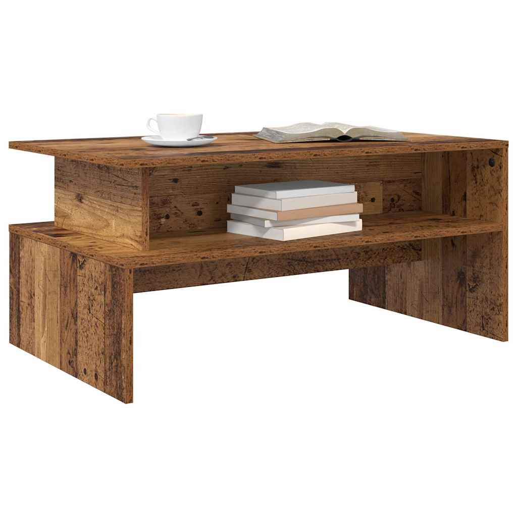Couchtisch Altholz 90 x 55 x 42,5 cm Holzwerkstoff