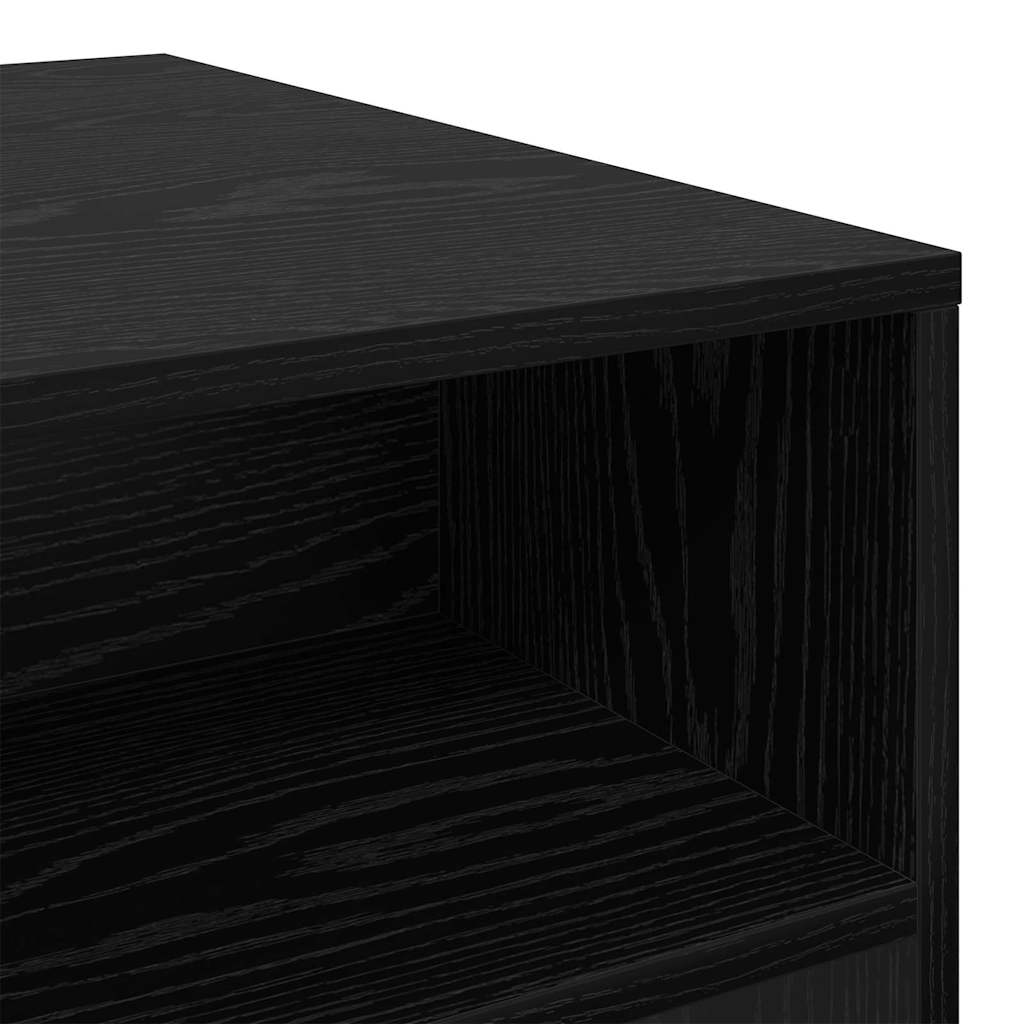 Couchtisch Schwarz Eichen-Optik 90 x 55 x 42,5 cm Holzwerkstoff