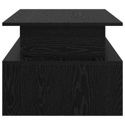 Couchtisch Schwarz Eichen-Optik 90 x 55 x 42,5 cm Holzwerkstoff