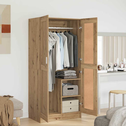 Kleiderschrank Kunsthandwerk Eiche 82,5 x 51,5 x 180 cm