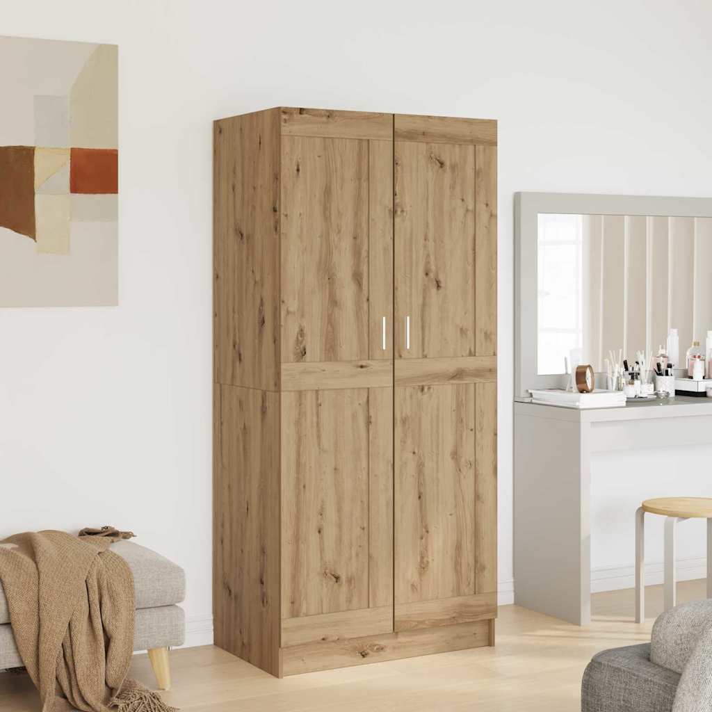 Kleiderschrank artisian oak 82,5 x 51,5 x 180 cm Holzwerkstoff