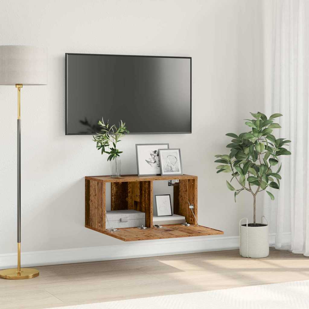 TV-Schrankset 60 x 30 x 30 cm Braun Holzwerkstoff