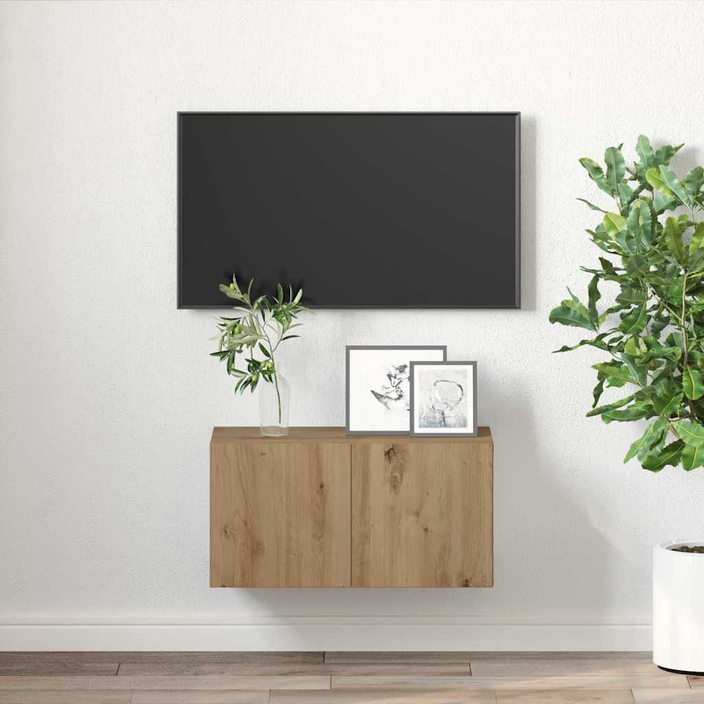 TV-Schrankset 60 x 30 x 30 cm Braun Holzwerkstoff