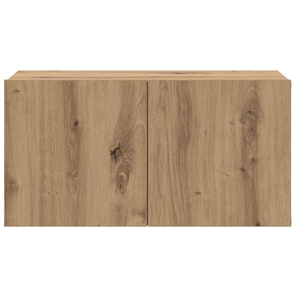 TV-Schrankset 2 stk. Braun Holzwerkstoff